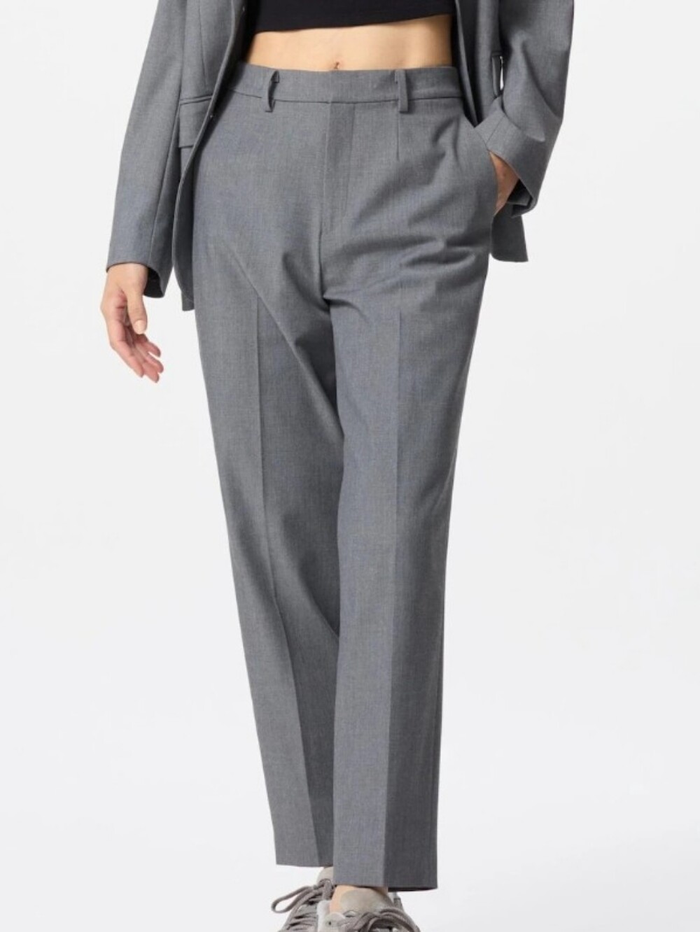 NWT Uniqlo Smart Ankle Pants /Gray / Medium